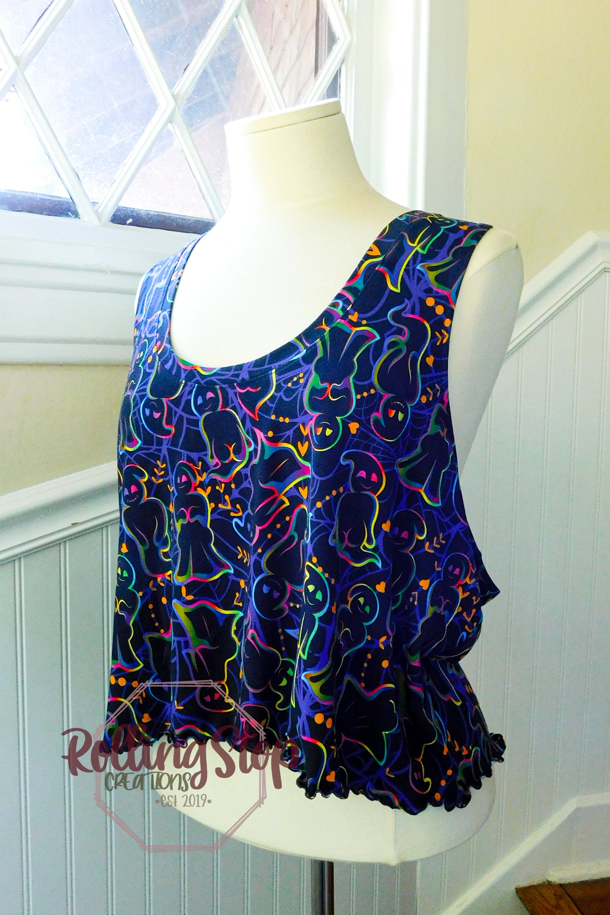 Booooty Ghosts Blythe Crop by Rolling Stop Creations sold by Rolling Stop Creations Athletic - Comfy Clothes - Event