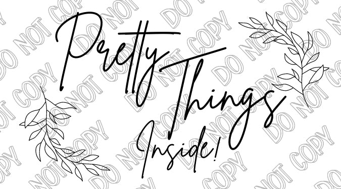 Pretty Things Inside Sticker by Rolling Stop Creations sold by Rolling Stop Creations Stickers