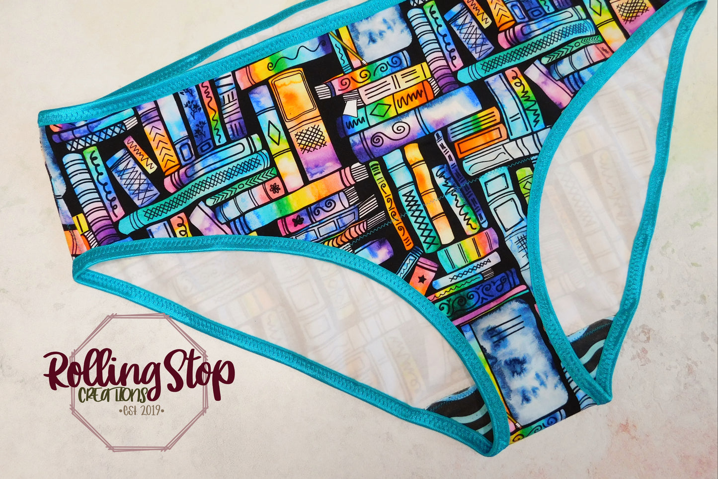 Bibliophile Everyday Jundies by Rolling Stop Creations sold by Rolling Stop Creations Everyday Jundies - Panties - Unde