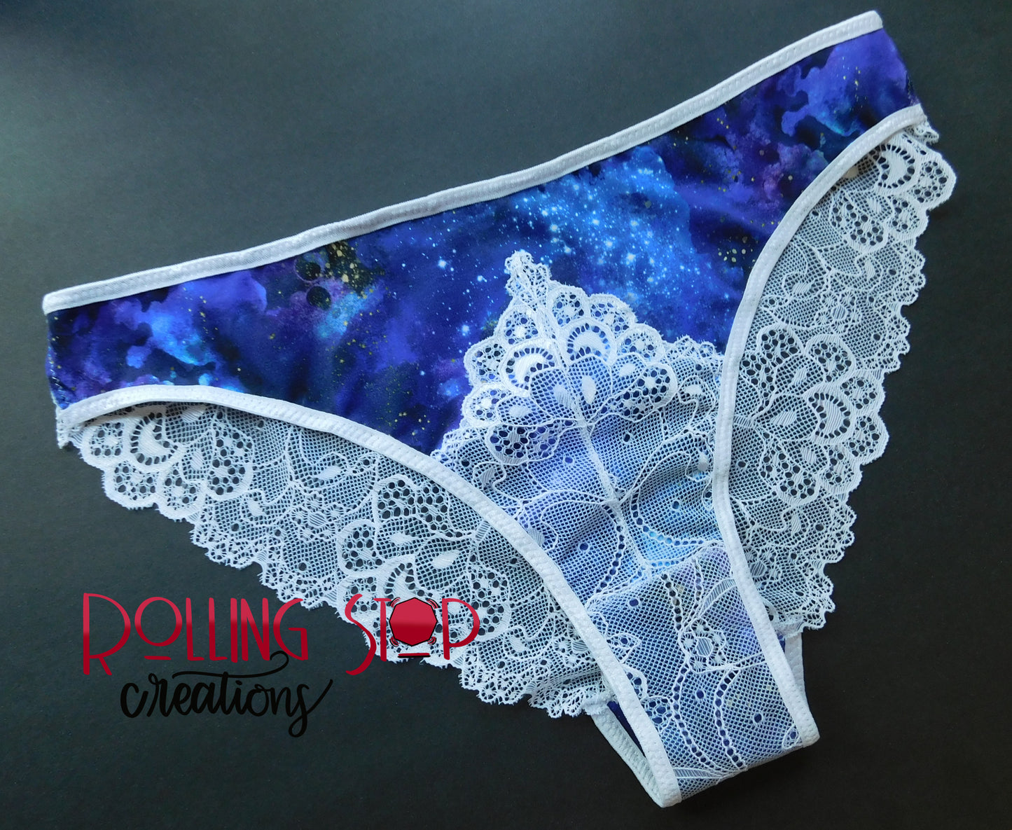 Jantasy Galaxy Lace Back Pantydrawls by Rolling Stop Creations sold by Rolling Stop Creations