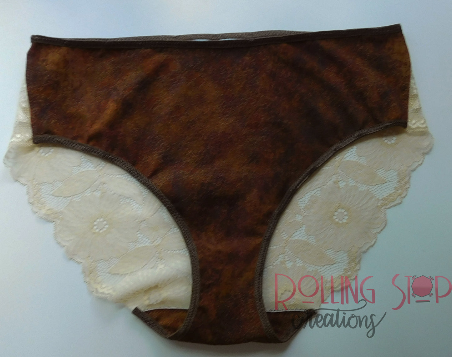Gloomy Floral Lace Back Pantydrawls by Rolling Stop Creations sold by Rolling Stop Creations