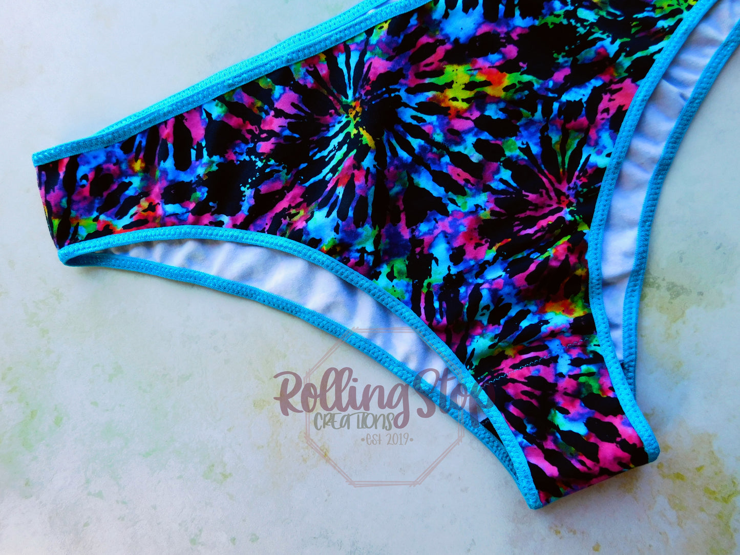 Jewel Tie Dye Everyday Jundies by Rolling Stop Creations sold by Rolling Stop Creations Everyday Jundies - Jundies - Li