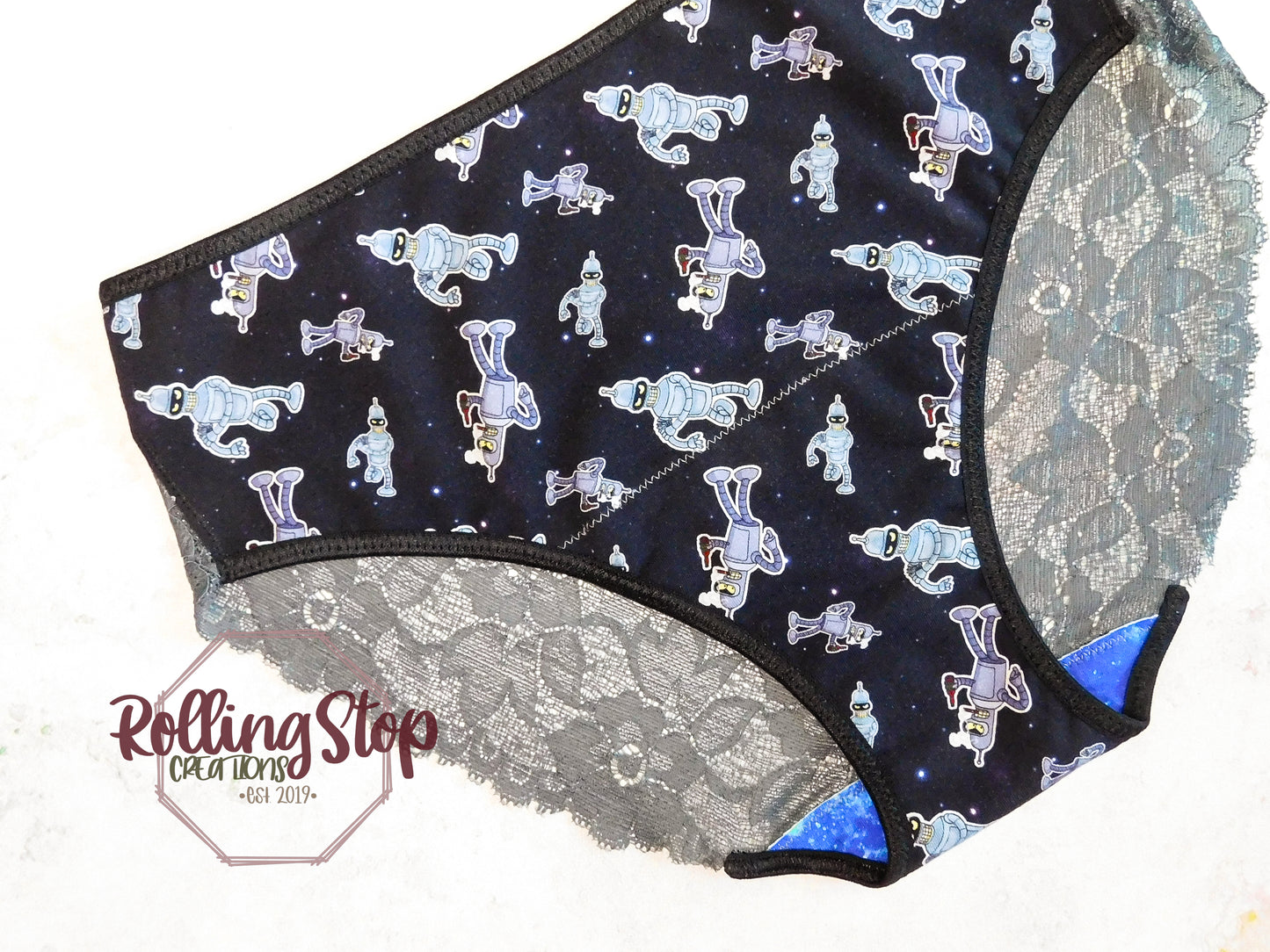 Bite Me Lace Back Pantydrawls by Rolling Stop Creations sold by Rolling Stop Creations Lace - Lingerie - Panties - Pant