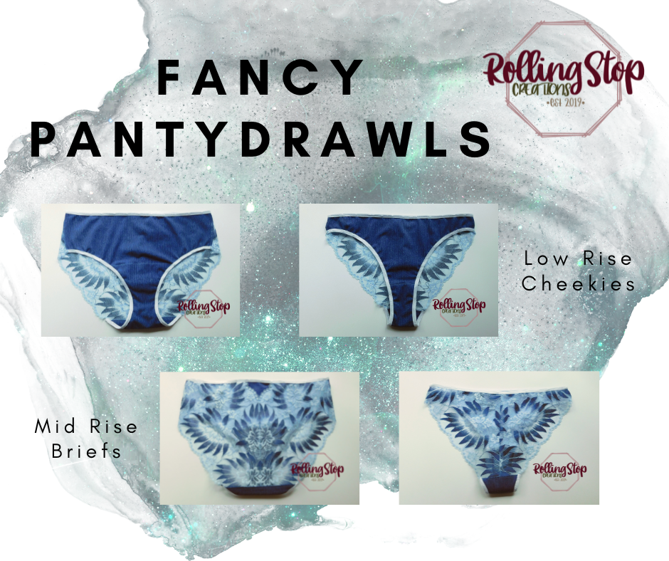 Elara Galaxy Lace Back Pantydrawls by Rolling Stop Creations sold by Rolling Stop Creations Lace - Lingerie - Panties