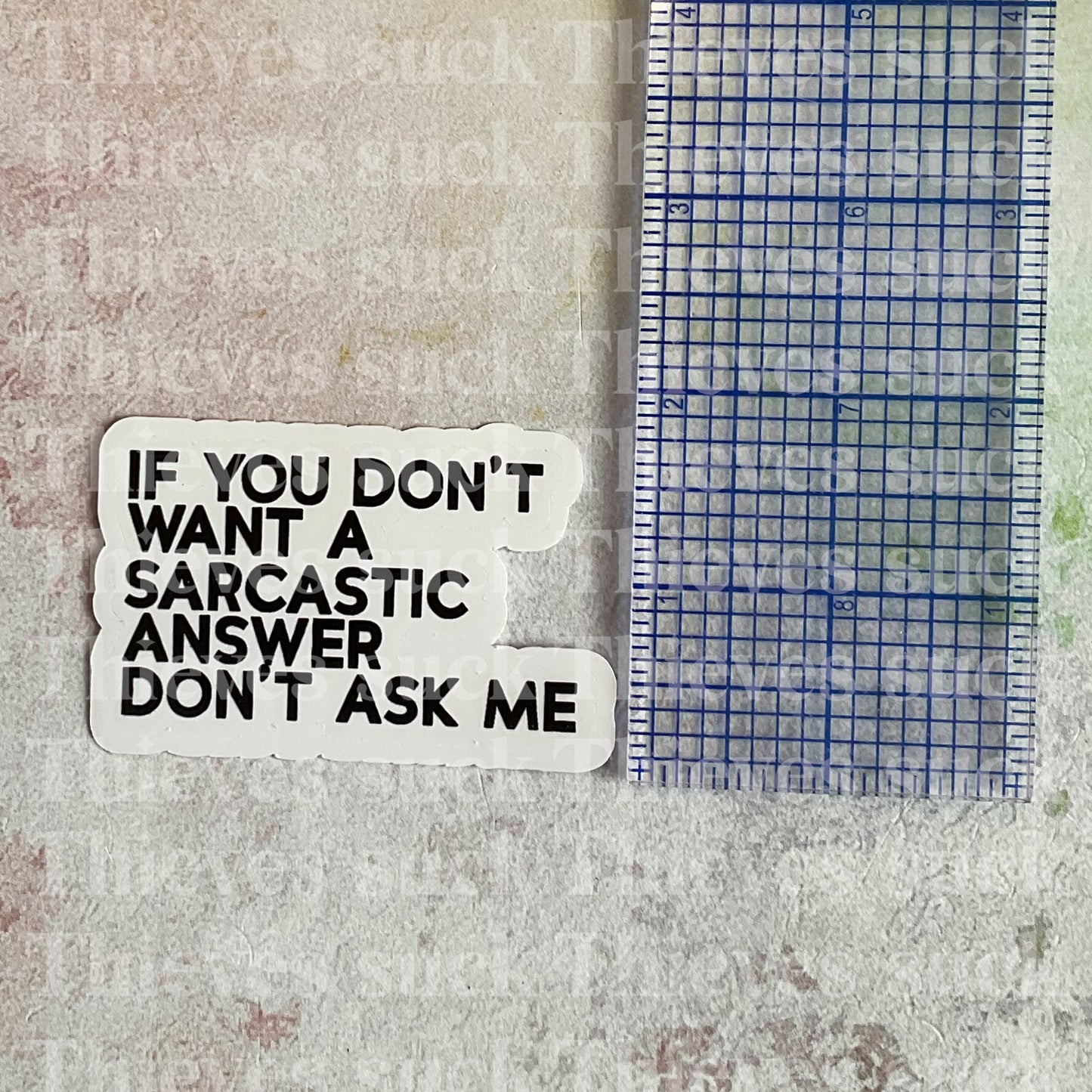 Sarcastic Answer Vinyl Sticker