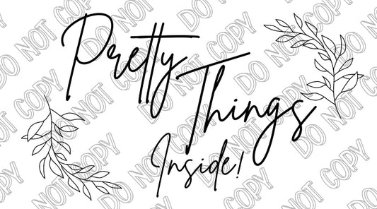 Pretty Things Inside Sticker by Rolling Stop Creations sold by Rolling Stop Creations Stickers