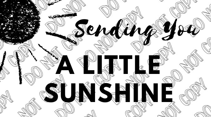 Sending You A Little Sunshine Sticker by Rolling Stop Creations sold by Rolling Stop Creations Stickers