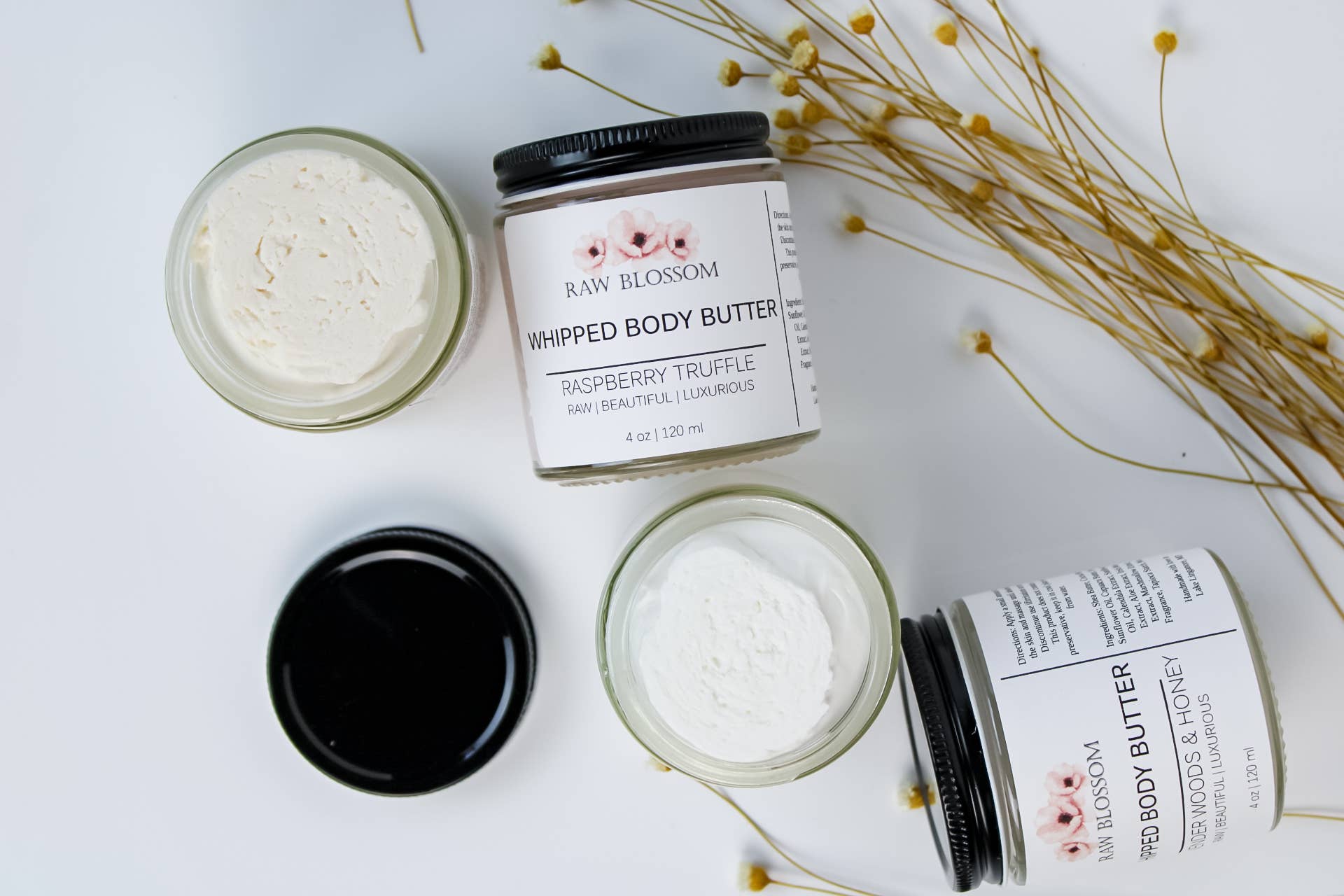 Whipped Body Butter - Raspberry Truffle by Raw Blossom sold by Rolling Stop Creations Boutique - Event - Faire - Gift