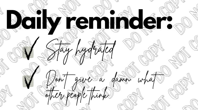 Daily Reminders Sticker by Rolling Stop Creations sold by Rolling Stop Creations Stickers