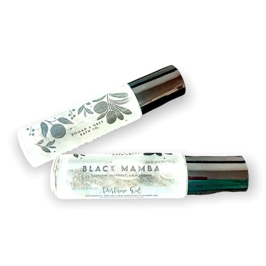 Black Mamba Roll On Perfume by Roman & Grey Bath Co. sold by Rolling Stop Creations Boutique - Event - Fragrance - Gift