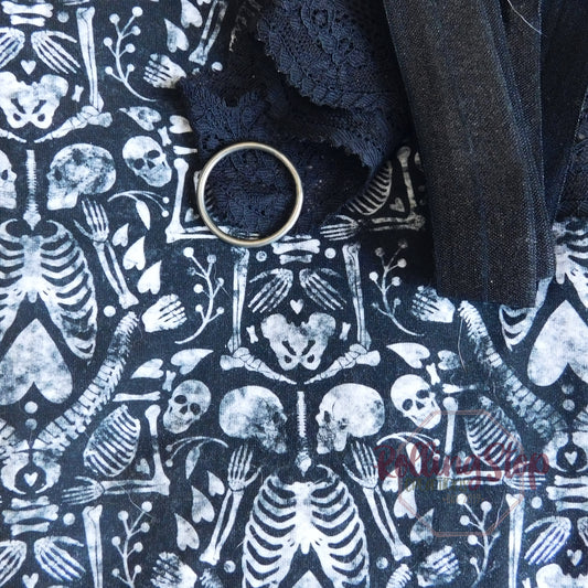 Bone Damask Ring Of Desire Jundies by Rolling Stop Creations sold by Rolling Stop Creations Lace - Lingerie - Panties