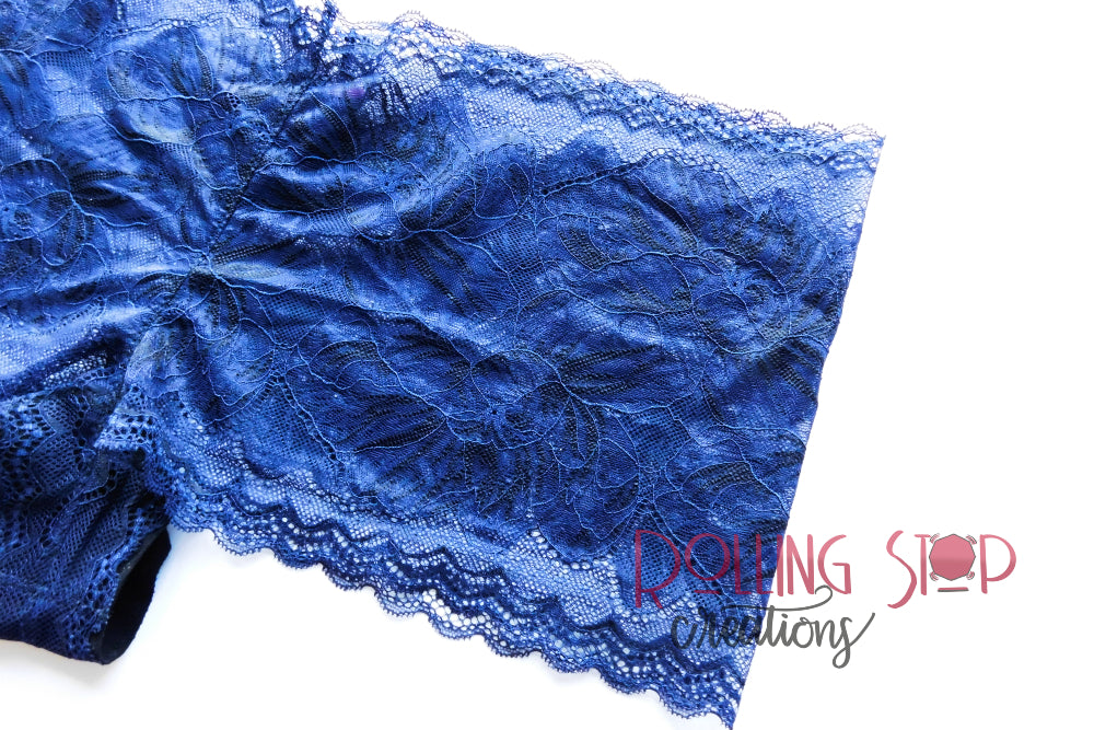 Midnight Blooms Cheeky Lace Jundies by Rolling Stop Creations sold by Rolling Stop Creations Jundies - Lingerie - Panti