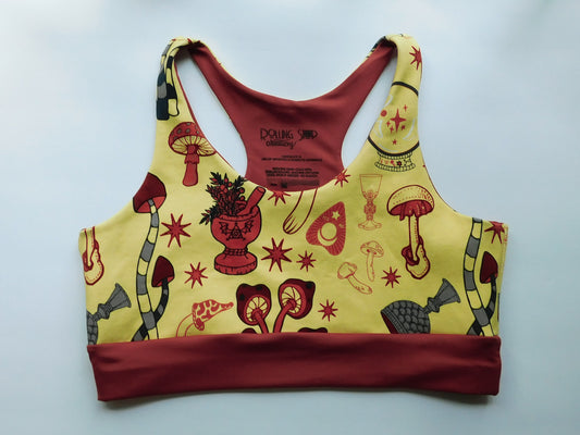 Shroomies Comfy Bra by Rolling Stop Creations sold by Rolling Stop Creations 