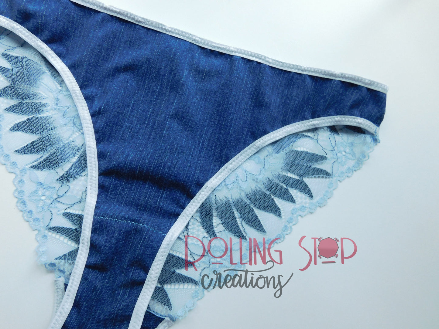 Rainbow Powder Lace Back Pantydrawls by Rolling Stop Creations sold by Rolling Stop Creations 
