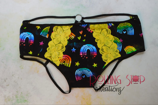 PrideBow Ring Of Desire Jundies by Rolling Stop Creations sold by Rolling Stop Creations Lace - Lingerie - Panties - Un