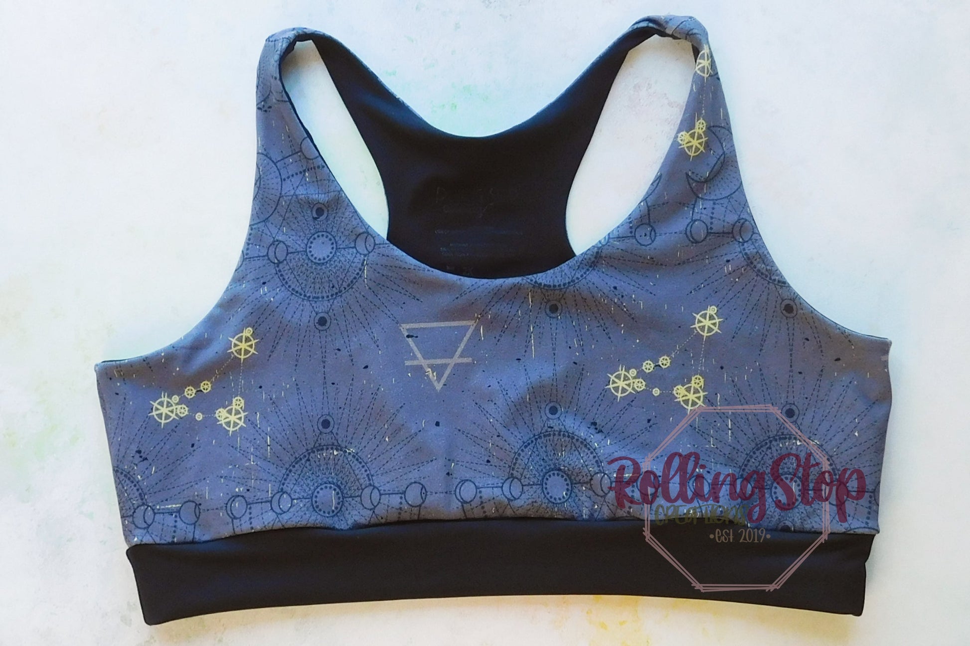 Ocean Galaxy Comfy Bra by Rolling Stop Creations sold by Rolling Stop Creations Comfy Bra - Comfy Clothes - Lingerie