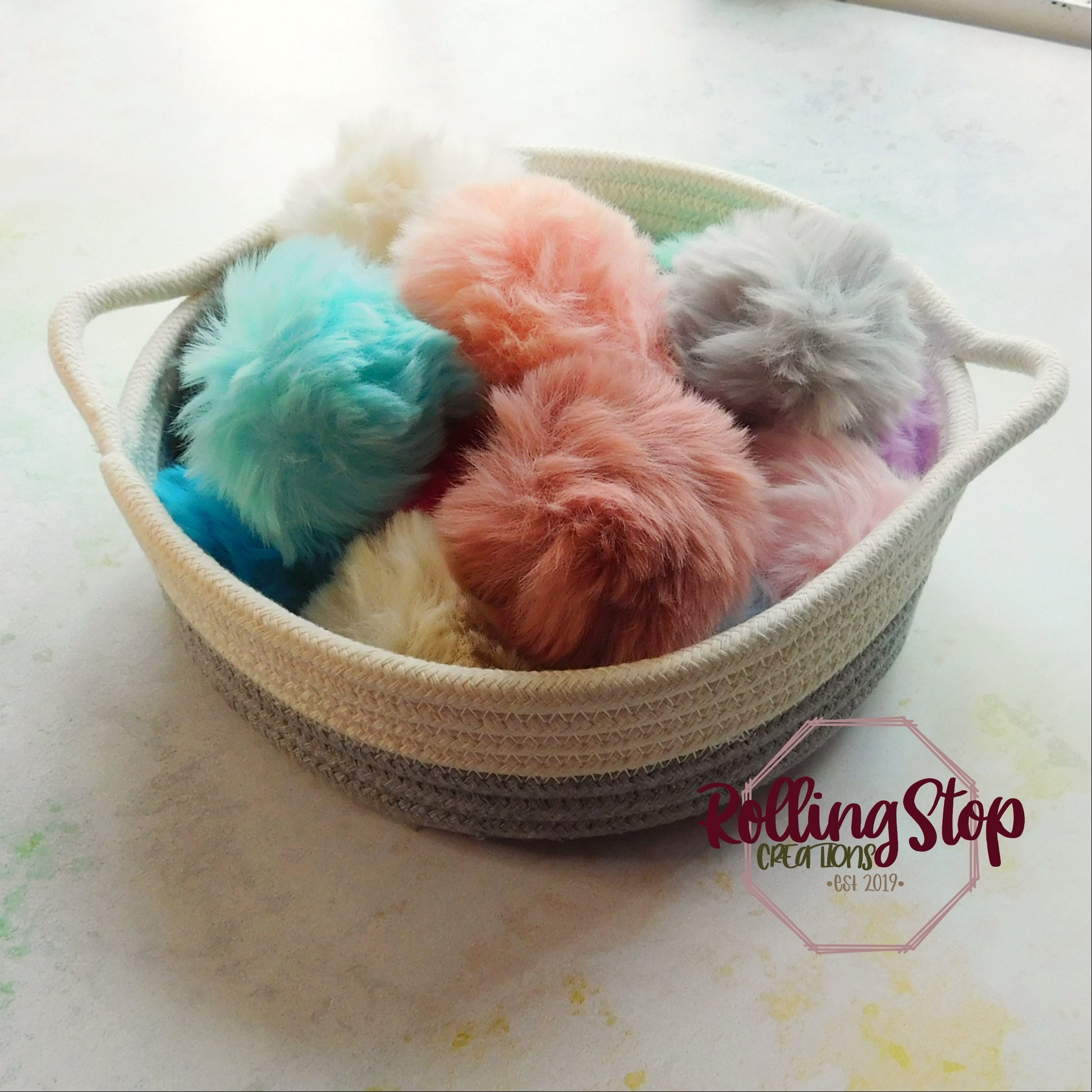 Faux Fur Fluff Keychain Charms by Rolling Stop Creations sold by Rolling Stop Creations Accessories - Boutique - Event