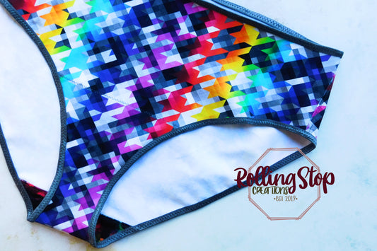 Rainbow Houndstooth Everyday Jundies by Rolling Stop Creations sold by Rolling Stop Creations Everyday Jundies - Jundie