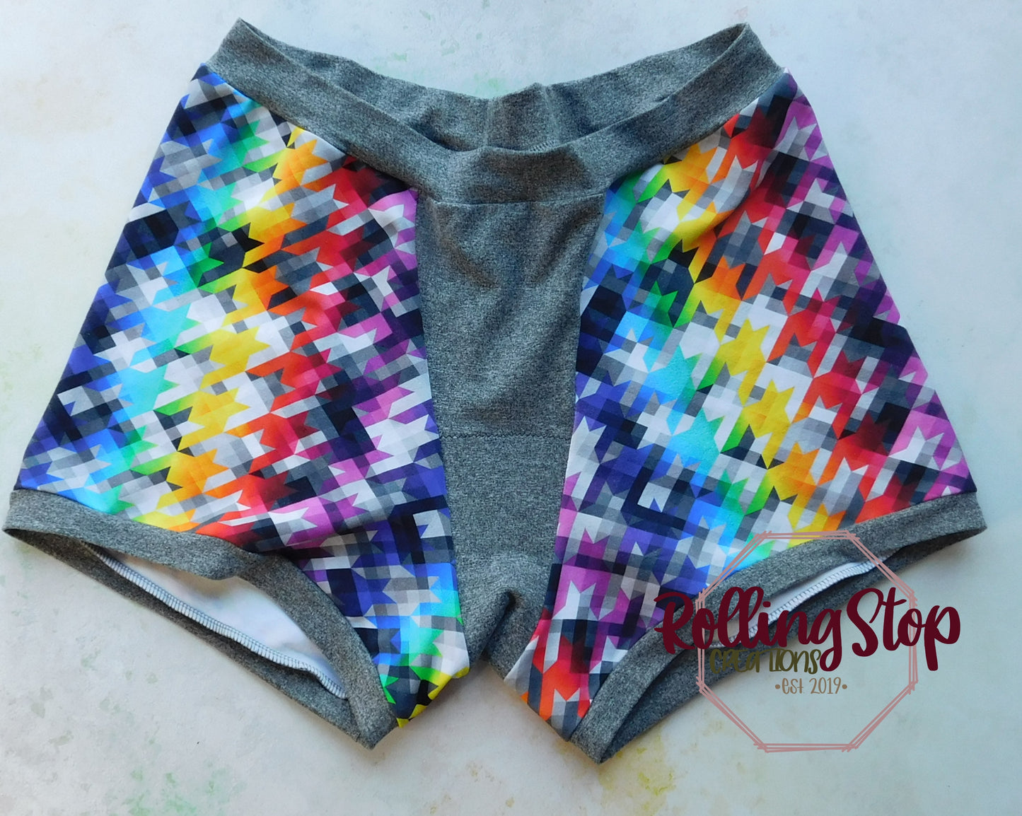 Rainbow Houndstooth Everyday Jundies by Rolling Stop Creations sold by Rolling Stop Creations Everyday Jundies - Jundie