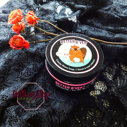 Better B'ver Creamy Shave Soap by Walton Wood Farm Corp. sold by Rolling Stop Creations Boutique - Event - Faire - Gift