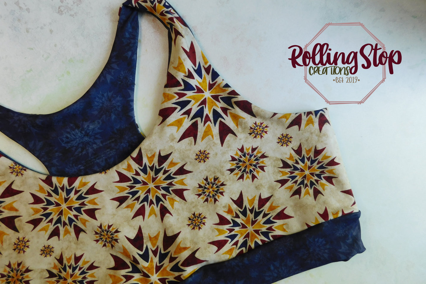 Floral Comm Comfy Bra by Rolling Stop Creations sold by Rolling Stop Creations Accessories - Comfy Bra - Comfy Clothes