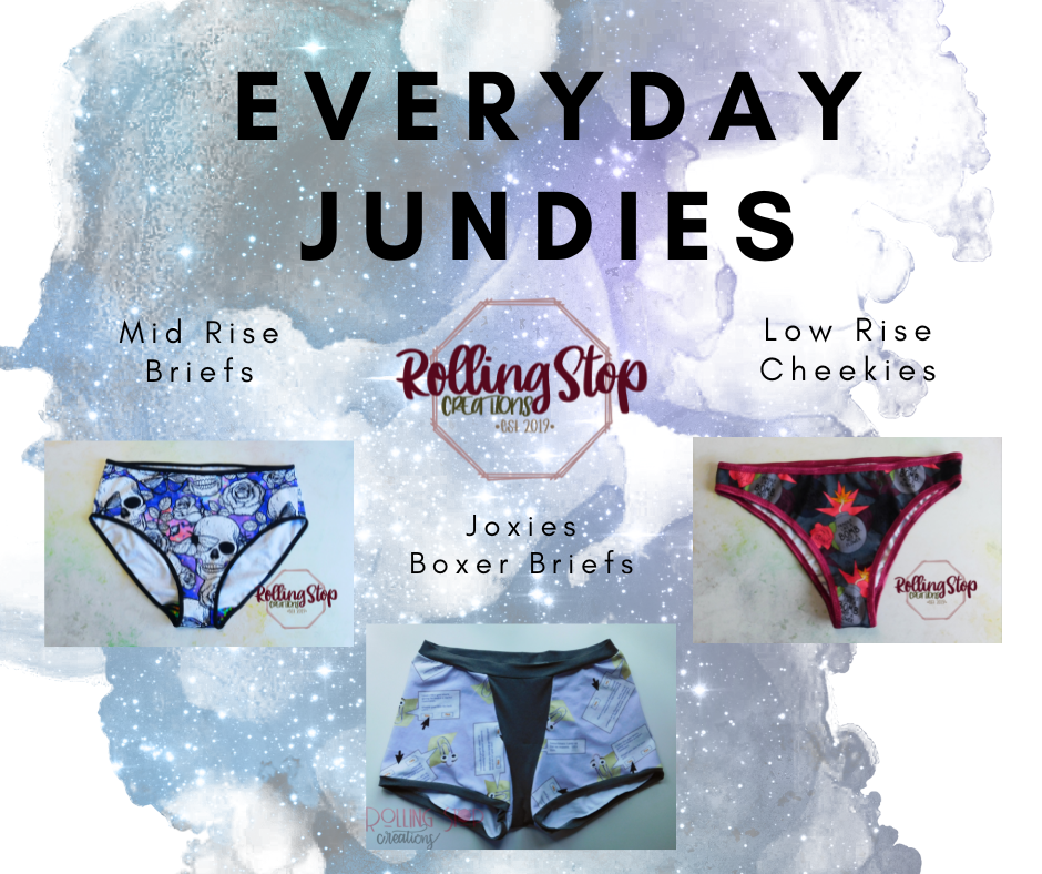 Bibliophile Everyday Jundies by Rolling Stop Creations sold by Rolling Stop Creations Everyday Jundies - Panties - Unde