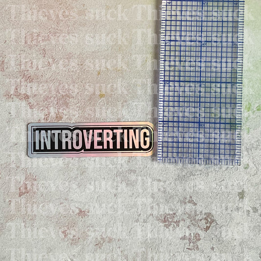 Introverting Vinyl Sticker