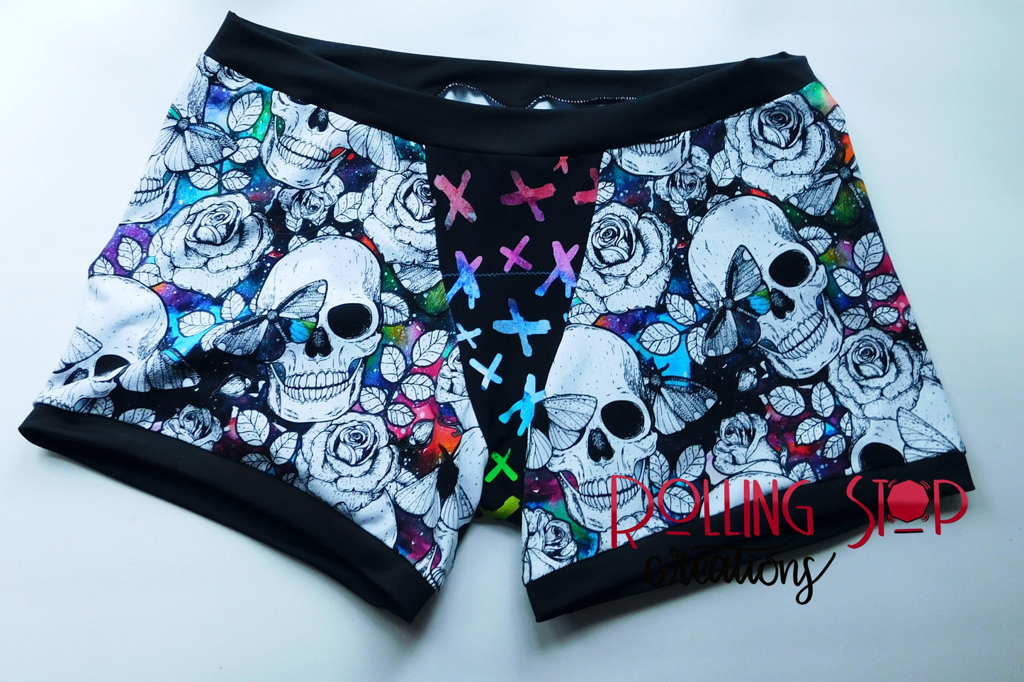 Pink Lemonade Skulls & Moths Everyday Jundies by Rolling Stop Creations sold by Rolling Stop Creations Comfy Clothes