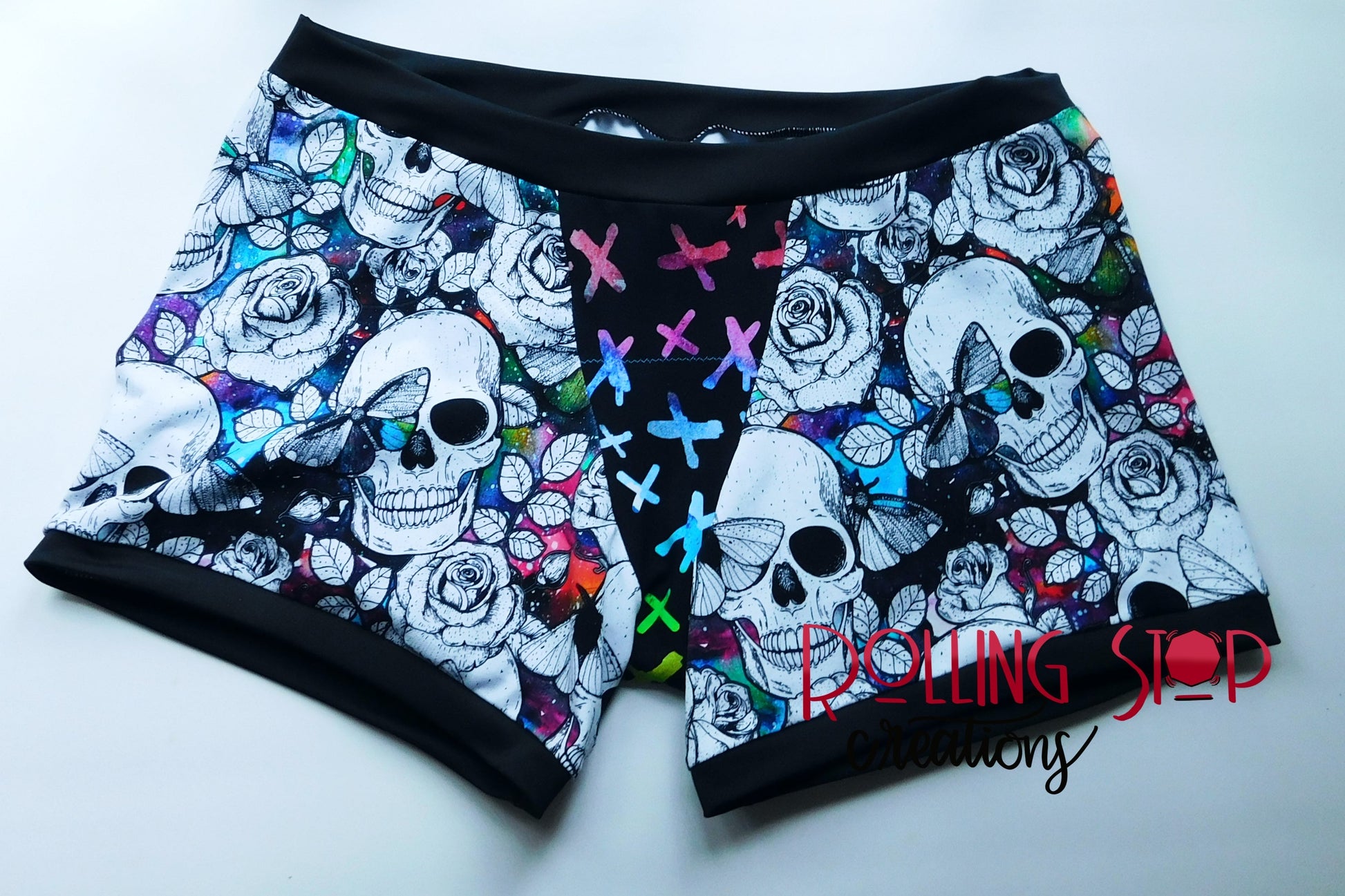 Pink Lemonade Skulls & Moths Everyday Jundies by Rolling Stop Creations sold by Rolling Stop Creations Comfy Clothes
