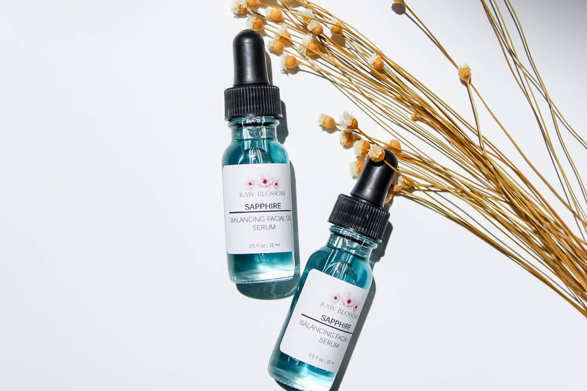 Sapphire Balancing Facial Oil Serum by Raw Blossom sold by Rolling Stop Creations Boutique - Event - Faire - Skincare