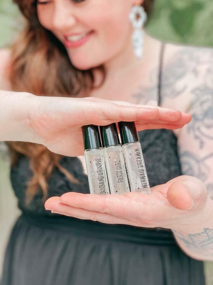 Black Mamba Roll On Perfume by Roman & Grey Bath Co. sold by Rolling Stop Creations Boutique - Event - Fragrance - Gift